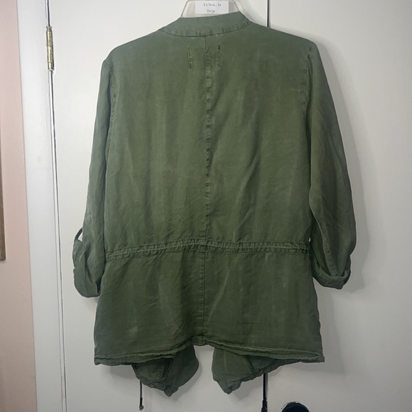 Anthropologie Sanctuary Green Utility Jacket with Roll-Tab Sleeves - Medium - Picture 3 of 6